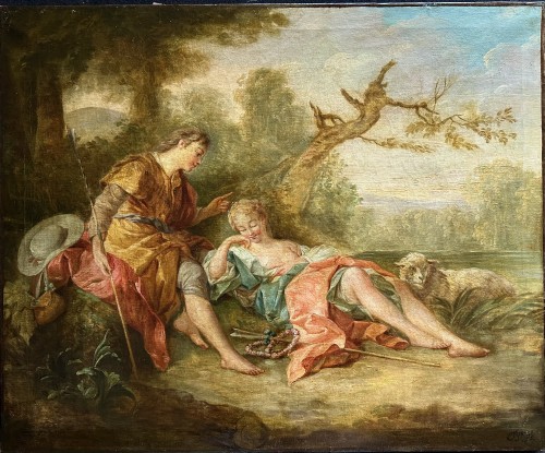 Tableaux et dessins Tableaux XIXe siècle - Passion champêtre, école française vers 1810-1820