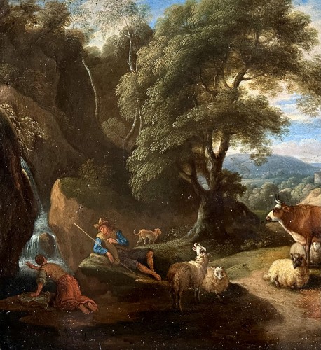 Pastorale, Martinus de la court  (1640-1710) - Michel Lardanchet Antiquités