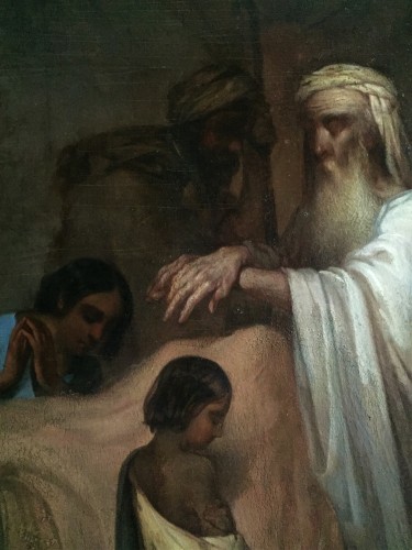 Jacob bénissant Ménaché et EphraÏm - A. Bourdier-Neveu - Louis-Philippe