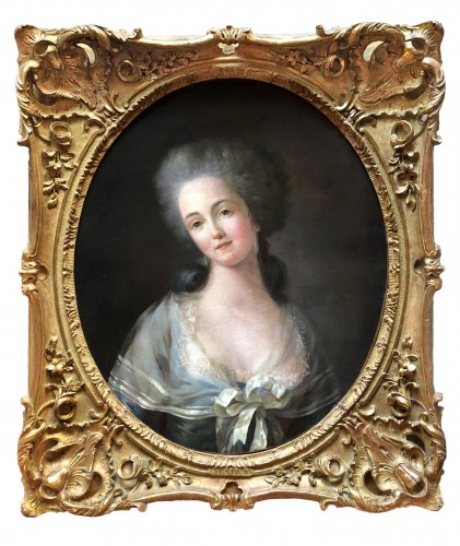 Portrait d'une jeune lady - Antoine Vestier (1740-1824)