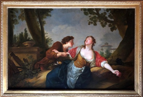 La rose défendue. - Atelier de Jean-Baptiste-Huet (Paris 1745-1811)