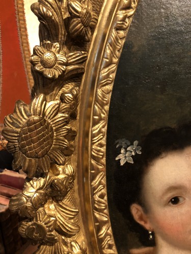 Portrait d'une dame de qualité et sa fille - Tableaux et dessins Style Louis XIV