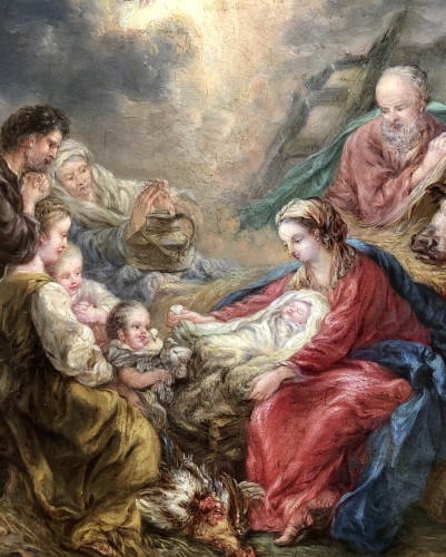 Tableaux et dessins Tableaux XVIIIe siècle - La lumière du monde (d’après François Boucher 1703-1770)