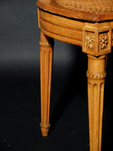 Louis XVI - Suite Of 4 Caned Chairs From The Louis XVI Period 