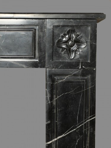 Architectural & Garden  - Louis XVI period fireplace in black marble 