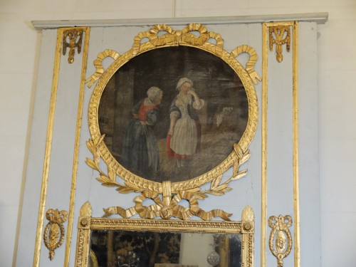 Trumeau d'époque Louis XVI - Miroirs, Trumeaux Style Louis XVI