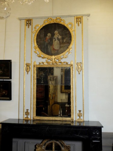 Antiquités - Trumeau d'époque Louis XVI