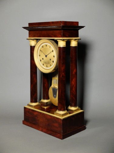 Pendule régulateur empire en acajou - début du XIXe siècle - Horlogerie Style Empire