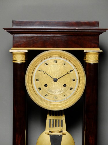Horology  - Empire regulator clock in mahogany - Early 19th century 