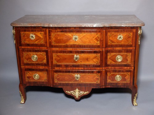 Marquetry chest of drawers, Transition period - Furniture Style Transition