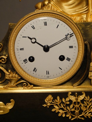 Antiquités - Empire Period Clock - The Messenger