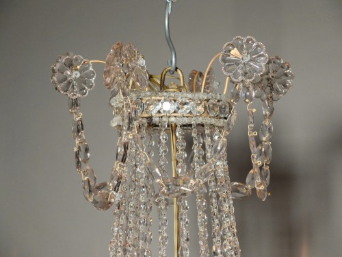&quot;Corbeille&quot; chandelier with 6 lights - XIXth century - Napoléon III