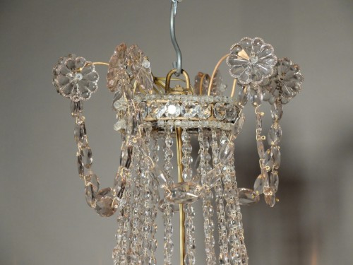 Lustre corbeille XIXe à 6 feux - Napoléon III