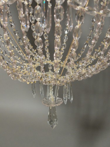 Napoléon III - &quot;Corbeille&quot; chandelier with 6 lights - XIXth century