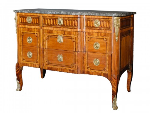 Commode d'époque Transition estampillée J.G.T. SAR