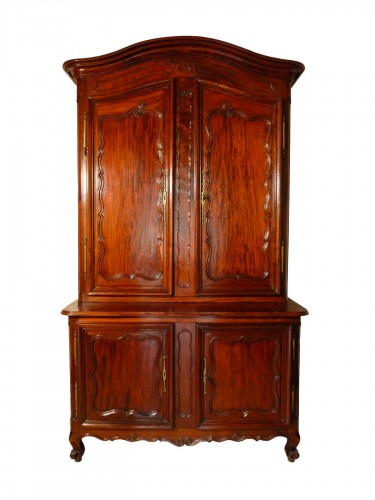 Nantes Buffet In Solid Mahogany, Louis XV Period 