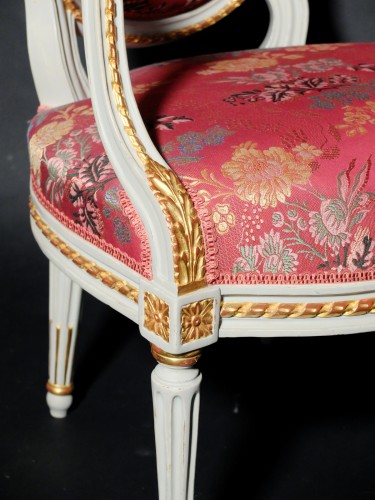 Suite de quatre fauteuils d'époque Louis XVI - Louis XVI