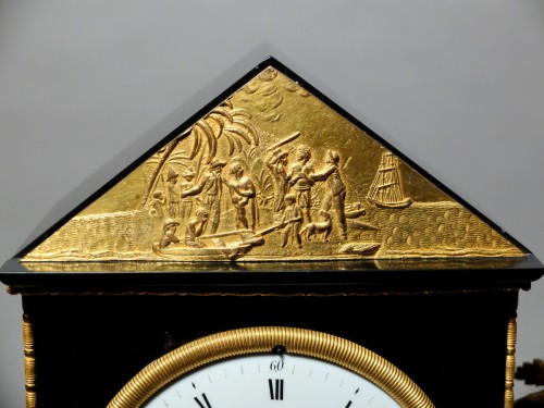 18th century - Directoire Clock After “the Slave Trade” By George Morland