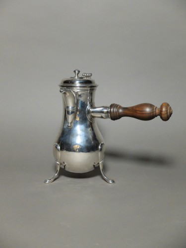 Solid Silver Chocolate Maker By Guillaume Pigeron, Paris 1770  - silverware & tableware Style Louis XV