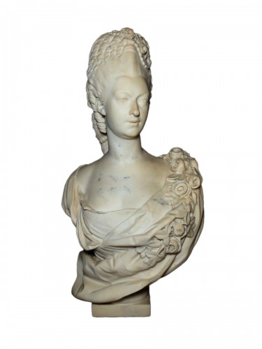 Marble bust of Princess de Lamballe 
