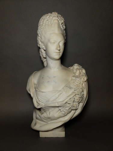 Marble bust of Princess de Lamballe  - Sculpture Style Napoléon III