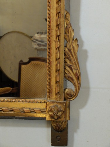 Miroir Louis XVI en bois doré - Louis XVI