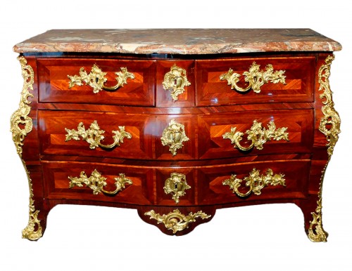 Tomb Chest Of Drawers Stamped By François Fleury, Louis XV Period 