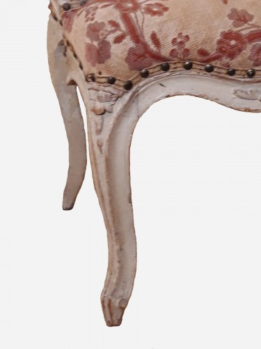 XVIIIe siècle - Suite de 4 fauteuils à la Reine d'époque Louis XV