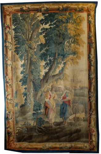 The fortune teller - Aubusso tapestry of the n 18th century.