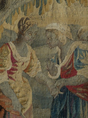 Tapestry & Carpet  - The fortune teller - Aubusso tapestry of the n 18th century.
