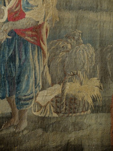 Antiquités - The fortune teller - Aubusso tapestry of the n 18th century.