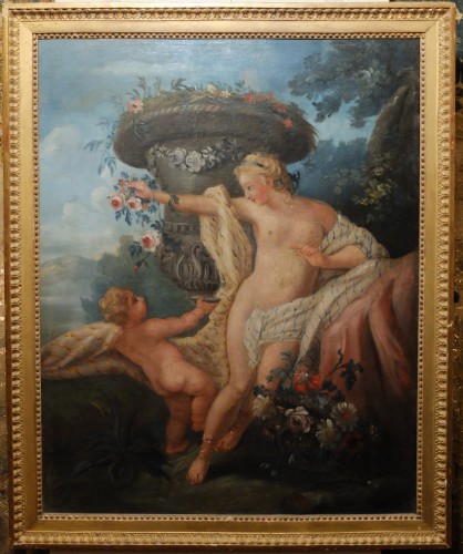Venus And Love, French school of the 18th Century 