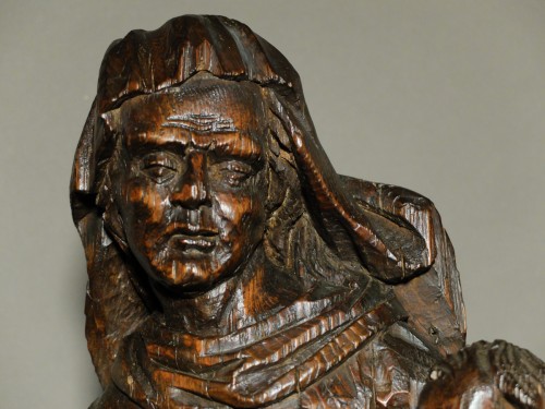Sculpture Sculpture en Bois - Sainte Anne trinitaire - XVIIe siècle