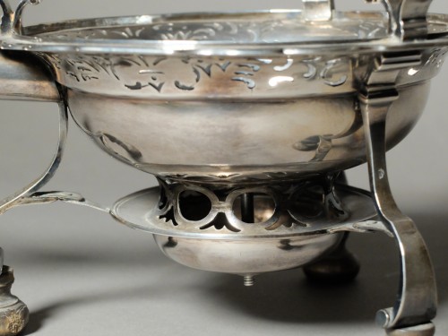 Solid silver stove by JB Leroux, Lille, 1746  - Louis XV