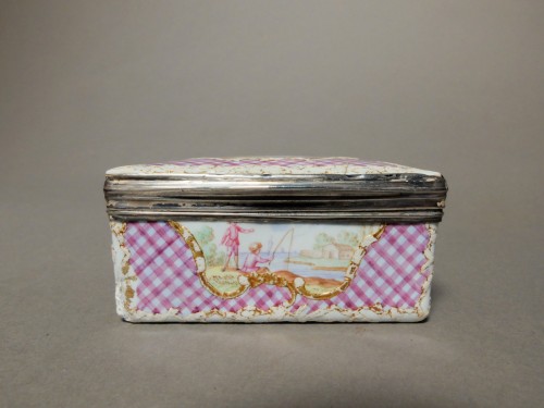 Objets de Vitrine Coffret & Nécessaire - Boite émaillée d'époque Louis XV