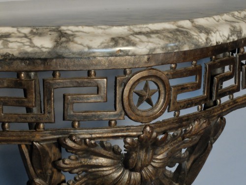 Console Transition en fer forgé, circa 1760/70 - Antiquités Olivier Alberteau