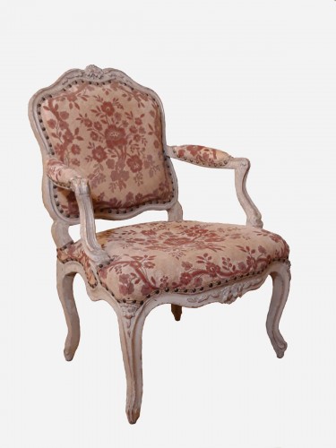 XVIIIe siècle - Suite de 4 fauteuils à la reine par Pierre NOGARET, circa 1765