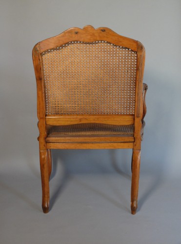 XVIIIe siècle - Fauteuil de cabinet ou de bureau estampillé Etienne Meunier
