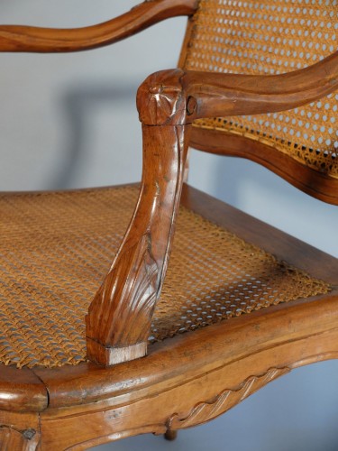 Louis XV - Fauteuil de cabinet ou de bureau estampillé Etienne Meunier