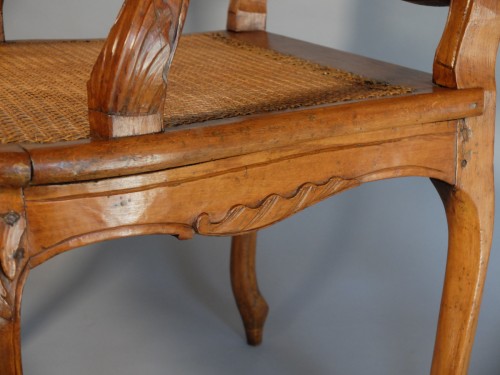 Antiquités - Fauteuil de cabinet ou de bureau estampillé Etienne Meunier