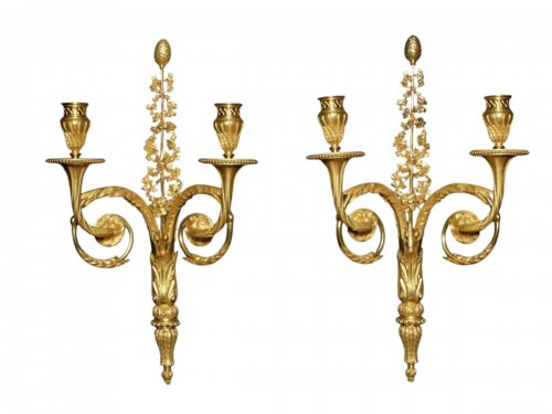 Pair of Louis XVI period wall lights 