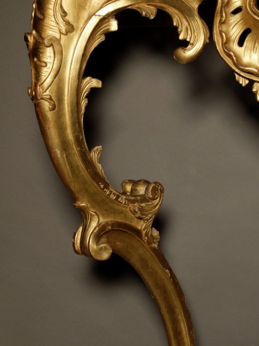 Louis XV - Louis XV period console in gilded wood 