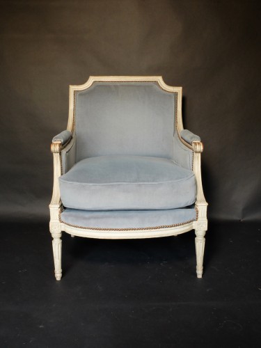 Seating  - Pair of large Louis XVI period bergere chairs 