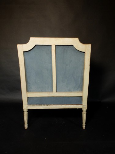 18th century - Pair of large Louis XVI period bergere chairs 