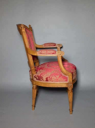 Pair of Louis XVI period lyonnais armchairs  - Louis XVI