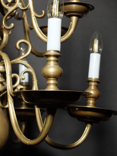 19th century - Dutch 12 lights chandelier 