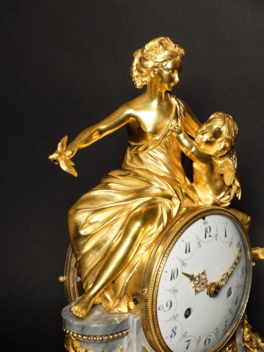 Love and Friendship, Louis XVI period clock - 