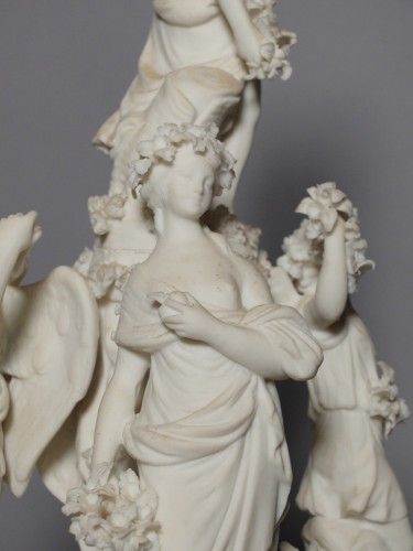 Louis XVI - Allegorical Group In Biscuit - Paris, Circa 1800 