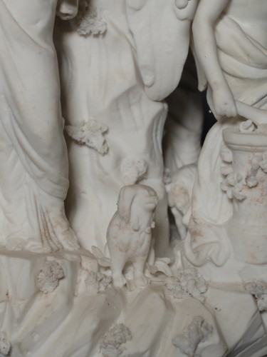 Antiquités - Allegorical Group In Biscuit - Paris, Circa 1800 