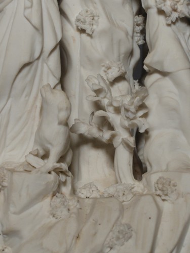 Antiquités - Allegorical Group In Biscuit - Paris, Circa 1800 